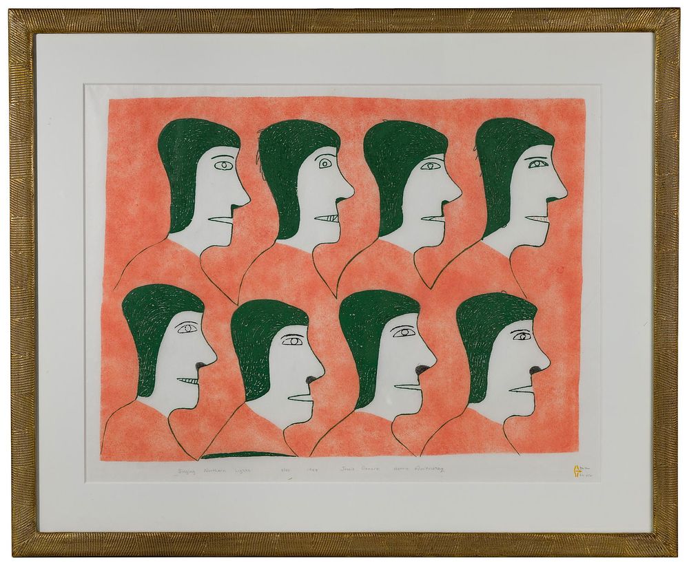 Lot 278: Jessie Oonark (Canadian, 1906-1985) 'Singing Northern