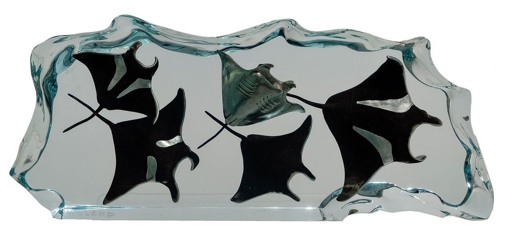 Lot 303: Robert Wyland (American, b.1956) 'Manta Ray Waters'