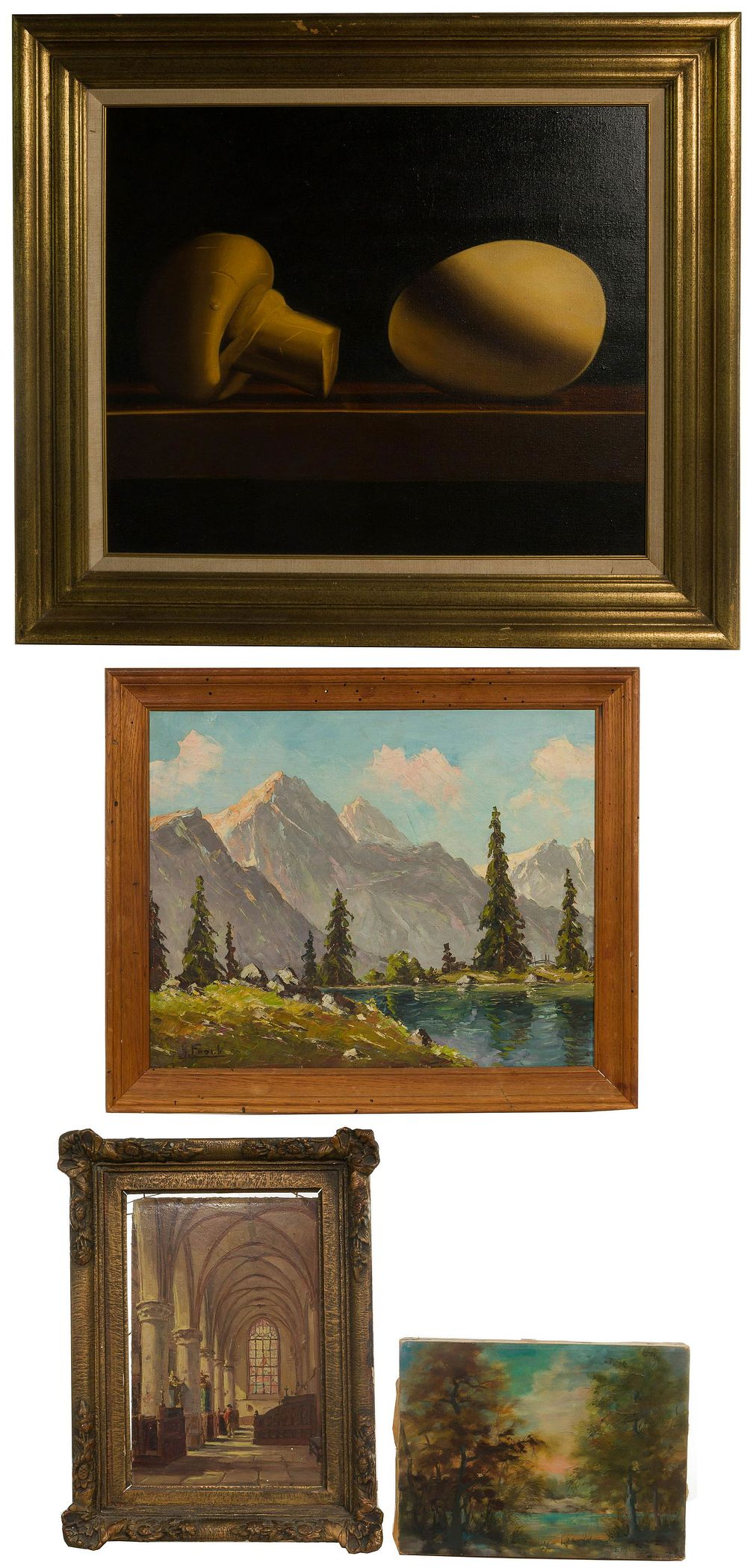 Lot 320: Oil on Canvas and Panel Assortment