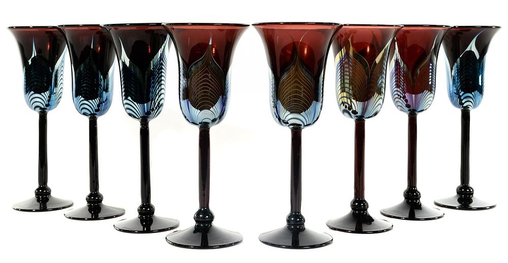 Lot 327: Correia Glass Goblet Assortment