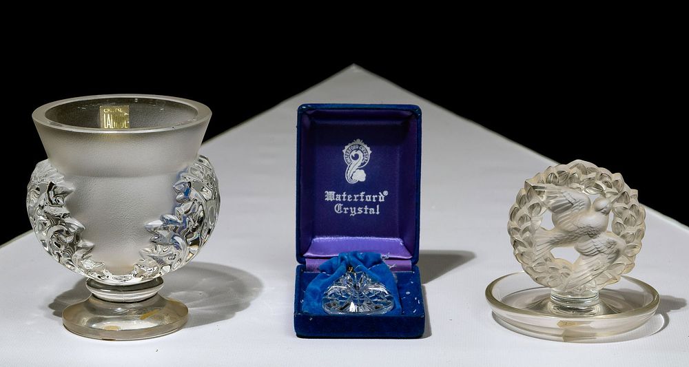 Lot 333: Lalique and Waterford Crystal Assortment