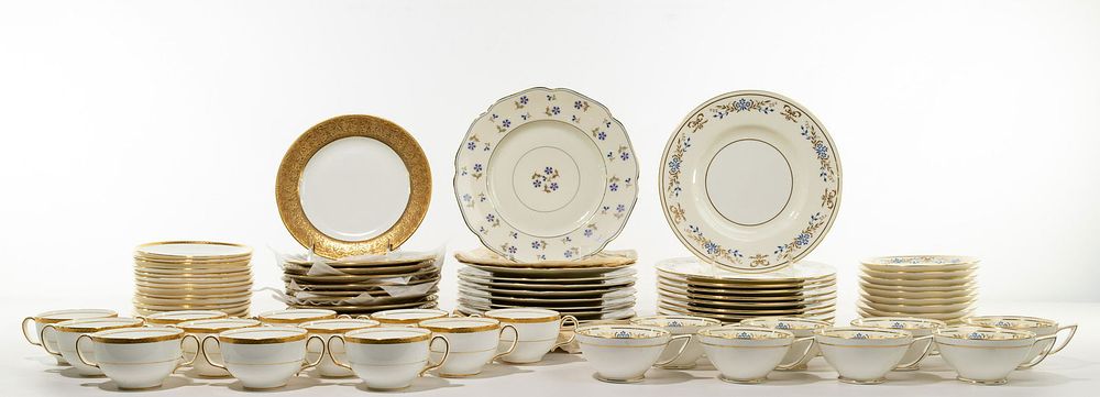 Lot 351: Minton and Limoges Porcelain Assortment