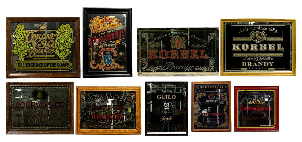 Lot 372: Bar Mirror Assortment