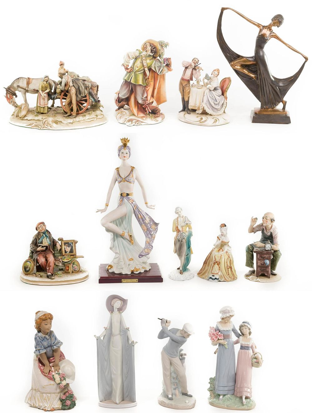 Lot 383: Ceramic Figurine Assortment