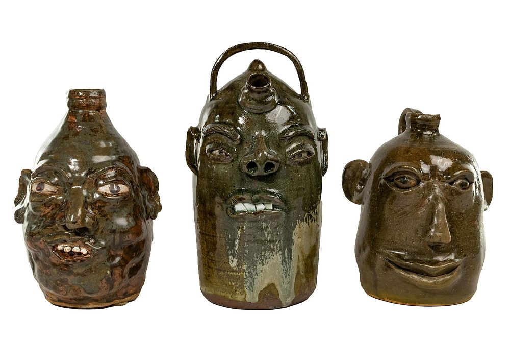 Lot 401: Face Jug Pottery Assortment