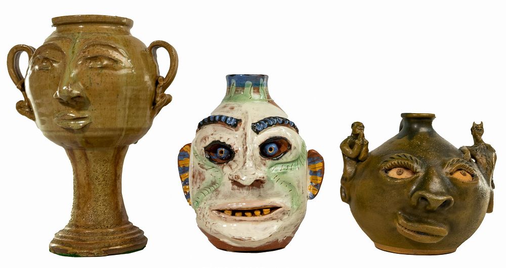 Lot 404: Face Jug Pottery Assortment