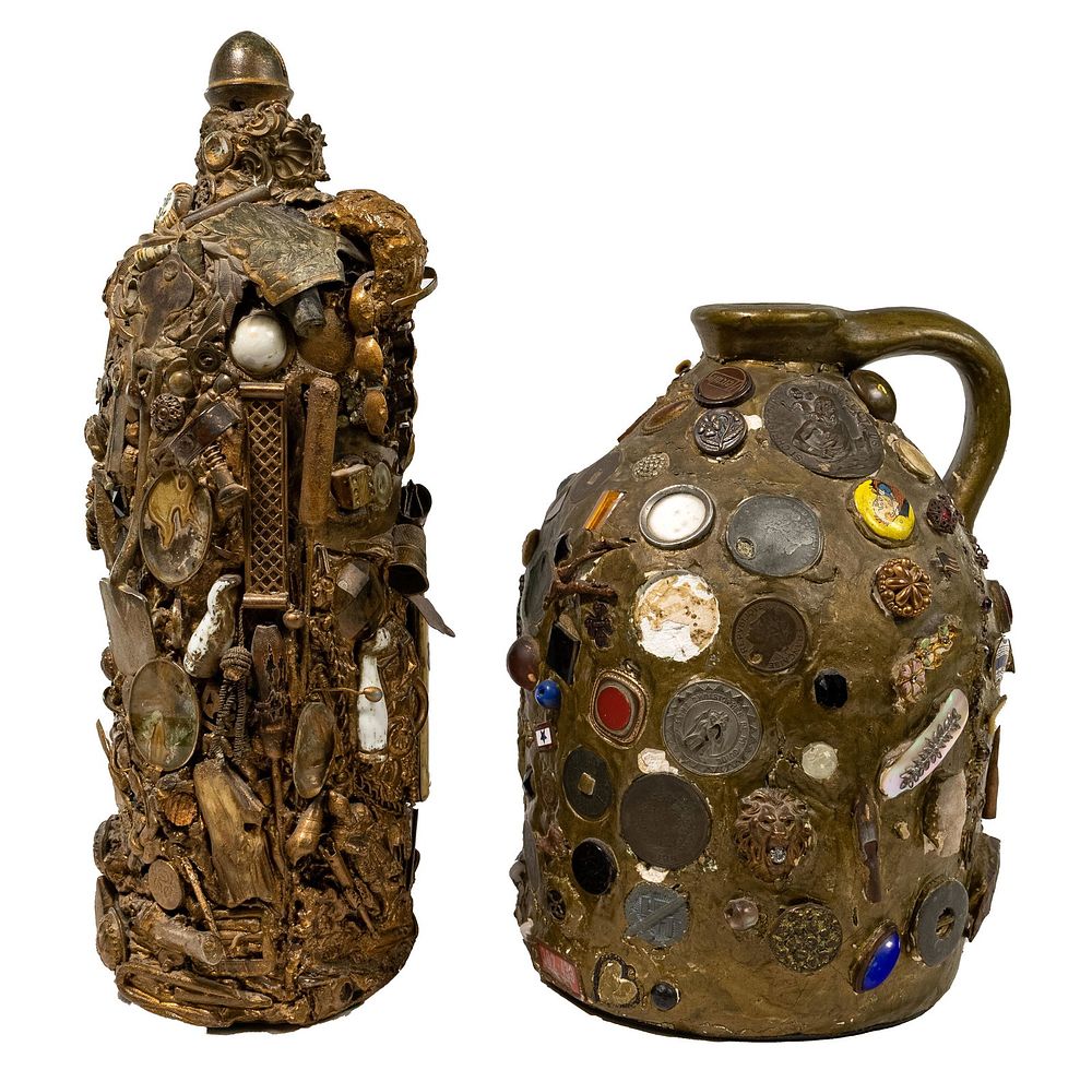 Lot 407: Folk Art Memory Jugs