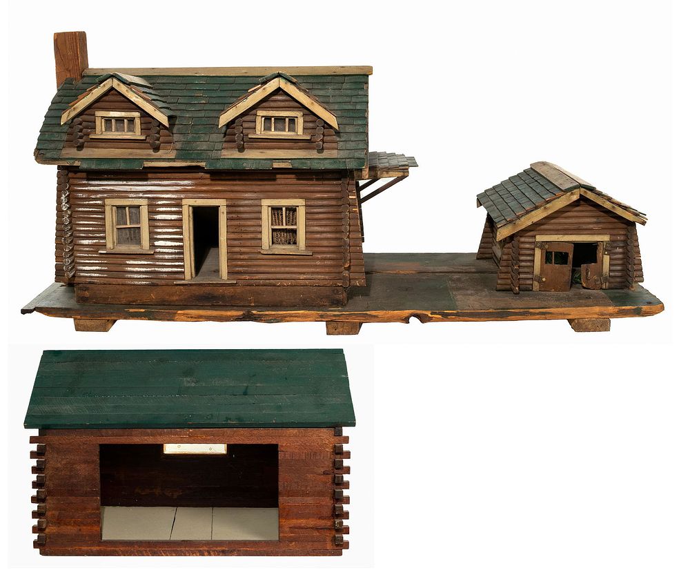 Lot 419: Log Cabin Miniatures