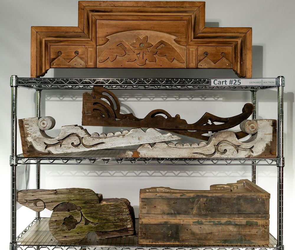 Lot 424: Wood Architectural Salvage Assortment