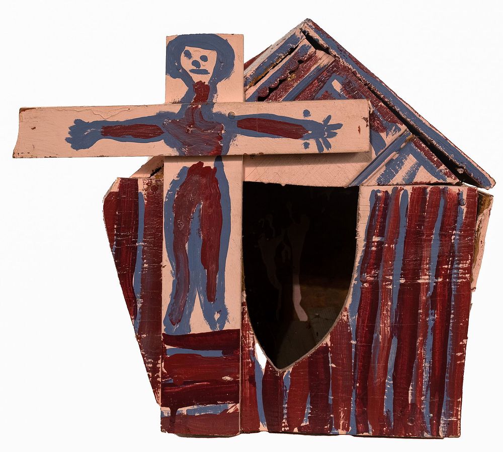 Lot 426: Willie Jinks (American, 1921-2010) Painted Wood