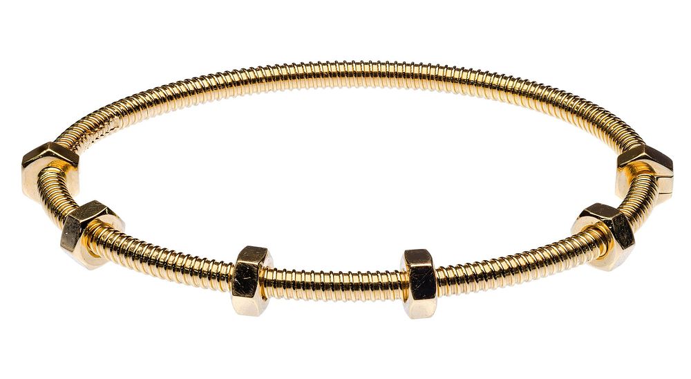 Lot 473: Cartier 18k Yellow Gold 'Ecrou de Cartier' Bracelet