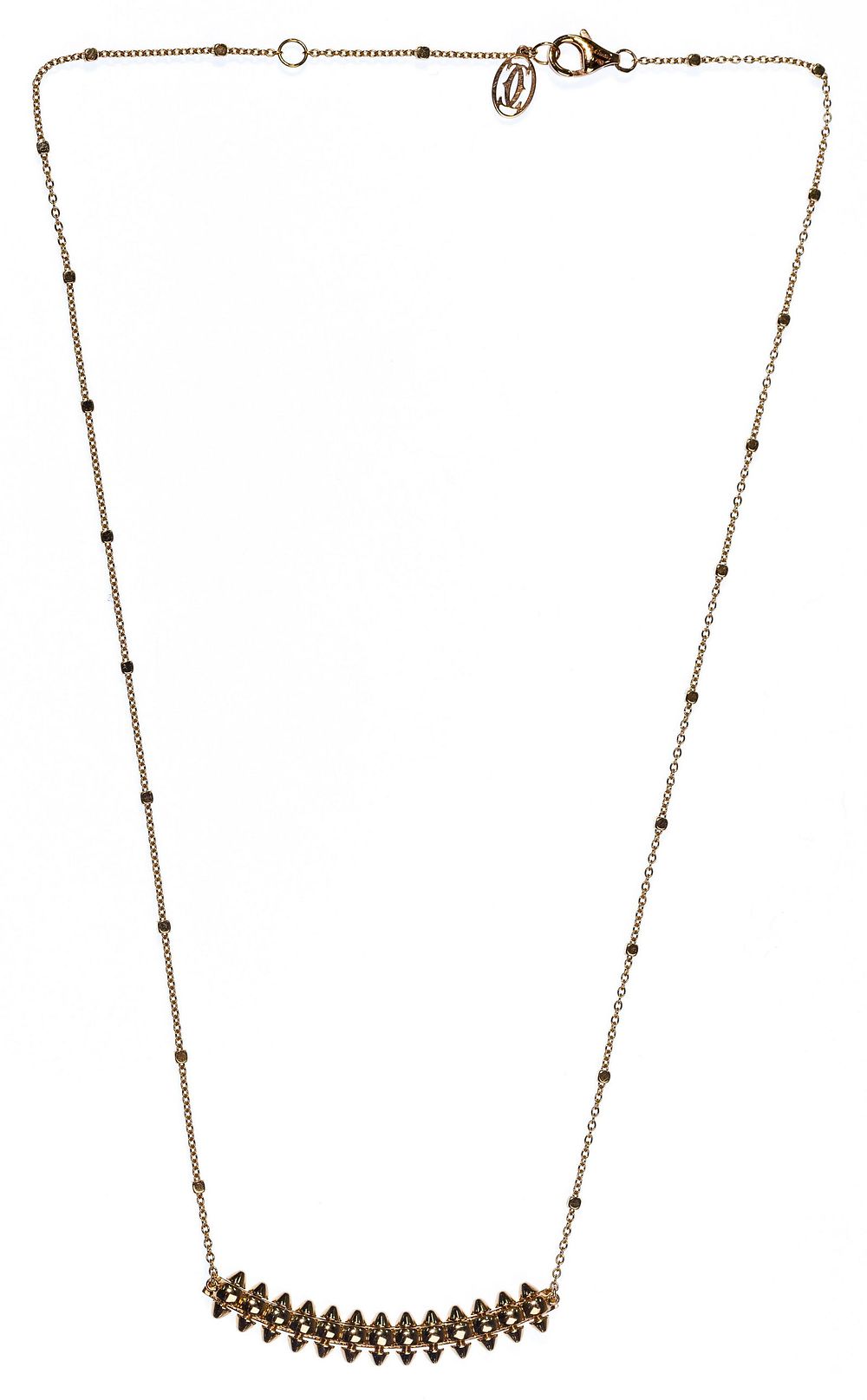 Lot 486: Cartier 18k Rose Gold 'Clash de Cartier' Necklace