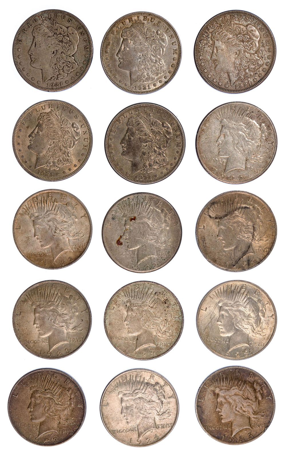 Lot 631: Morgan and Peace $1 Assortment