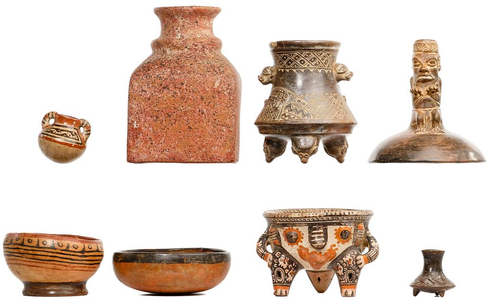 Lot 158: Costa Rican Pre-Columbian Style Pottery Assortment