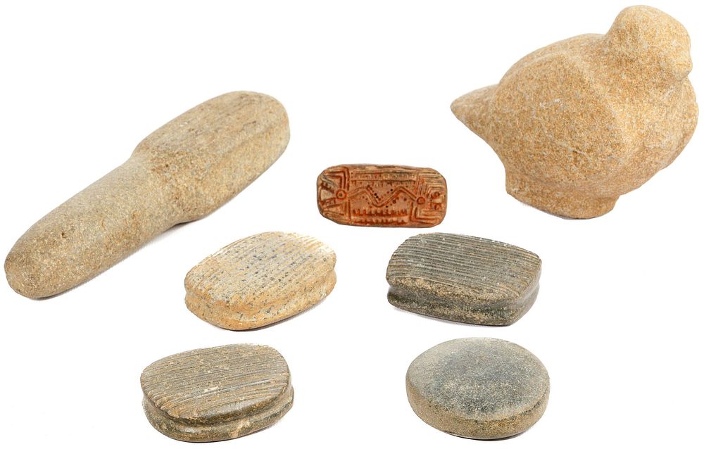 Lot 159: Costa Rican Pre-Columbian Style Stone Assortment