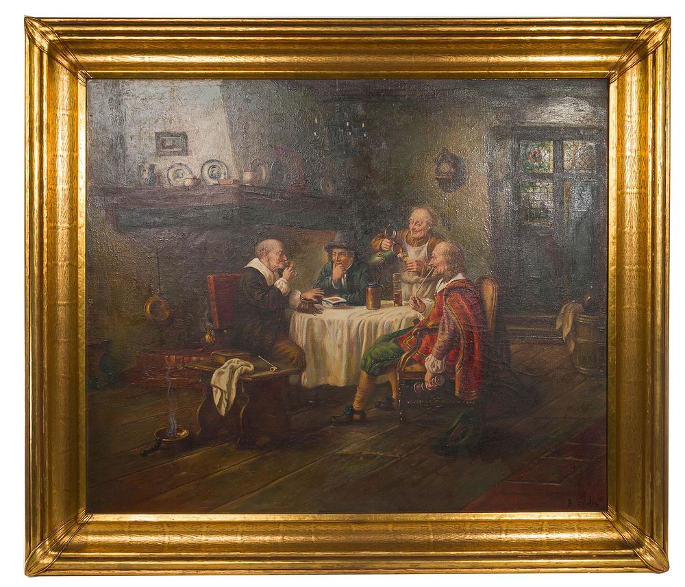 Lot 171: A. Sidis (American, 20th Century) Oil on Canvas