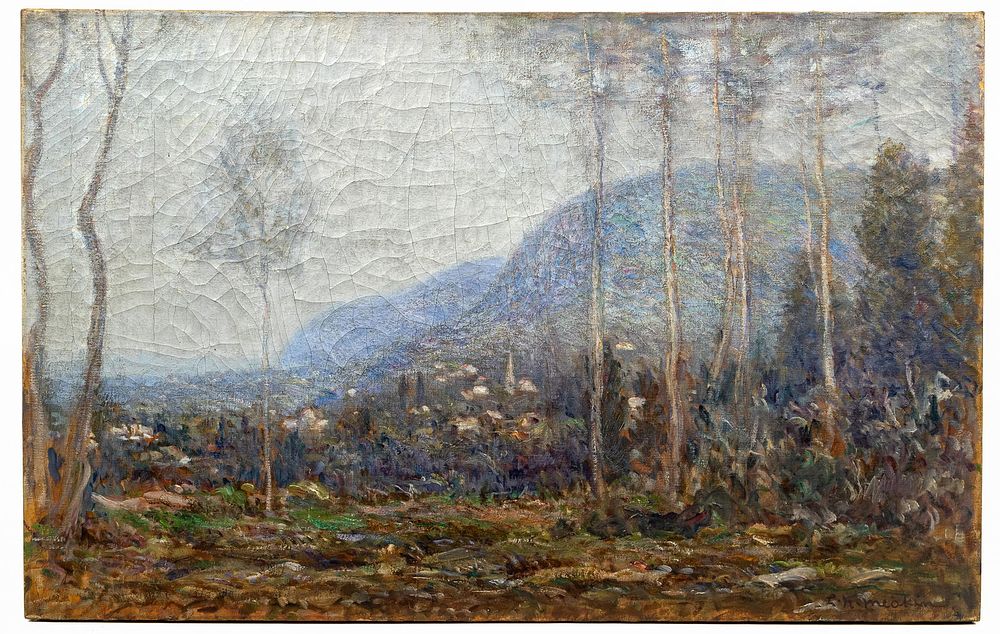 Lot 176: Lewis Henry Meakin (American, 1850-1917) Oil on Canvas