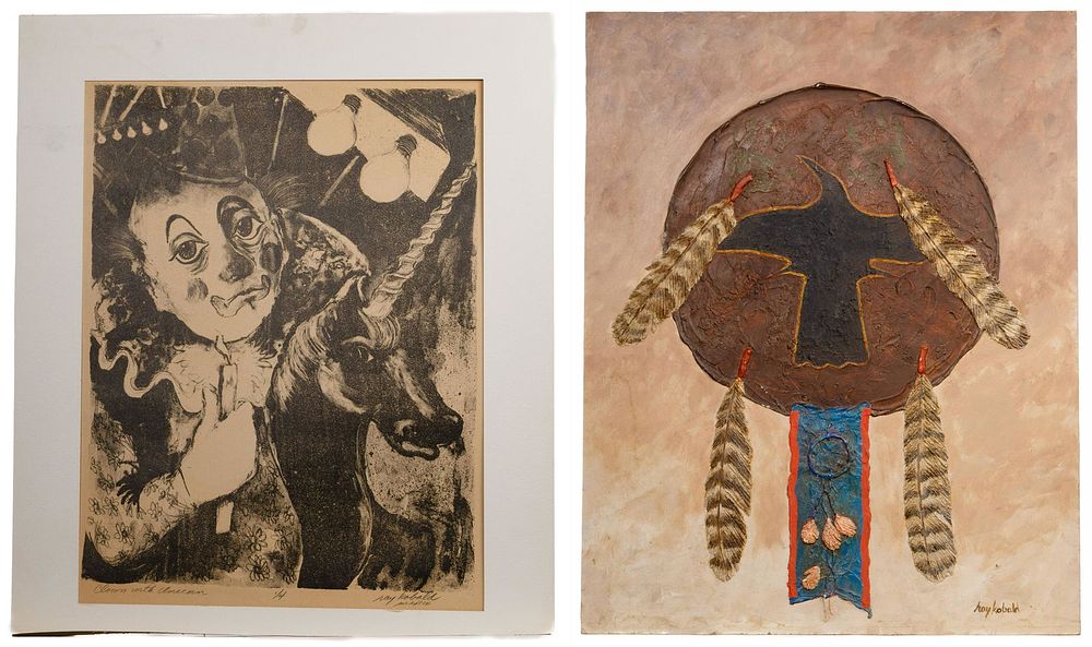 Lot 188: Ray Kobald (Mexican / American, b.1931) Artwork