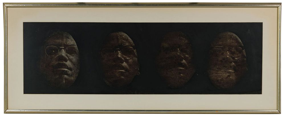 Lot 192: Thomas C. Strobel (American 1931-2001) 'Malcolm X'