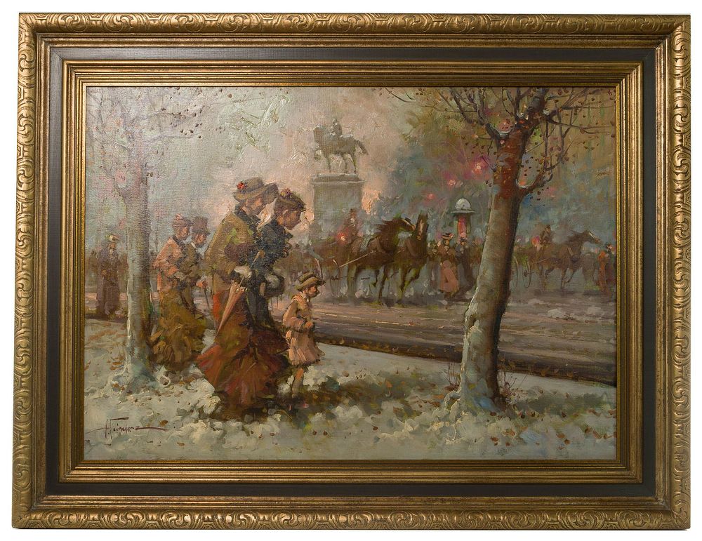 Lot 209: Tommaso Principe (Italian, b.1942) Oil on Canvas
