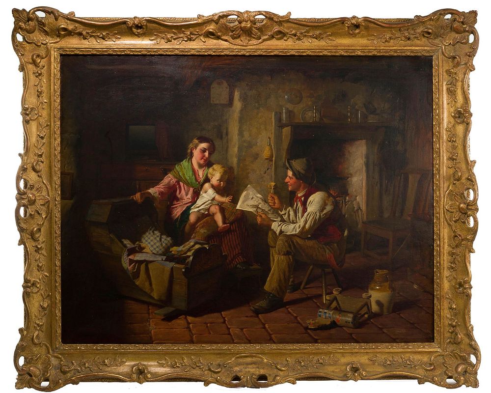 Lot 211: William Henry Midwood (British, fl.1867-1871) 'The New