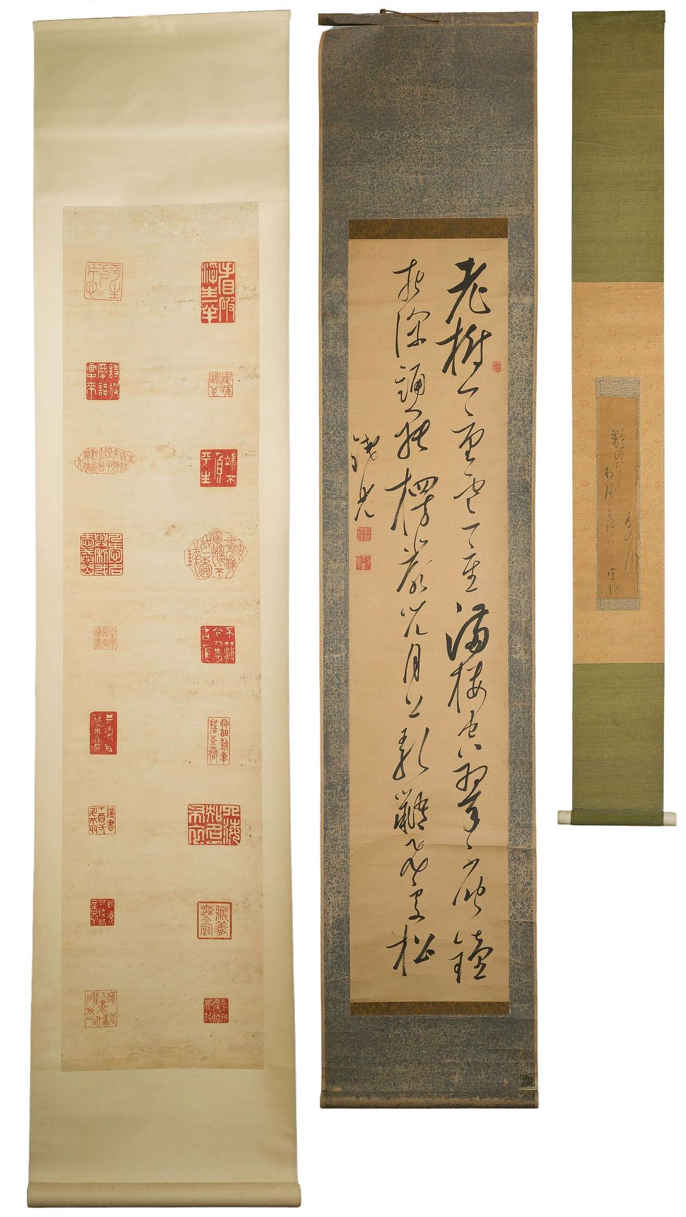 Lot 217: Japanese Calligraphy Scrolls