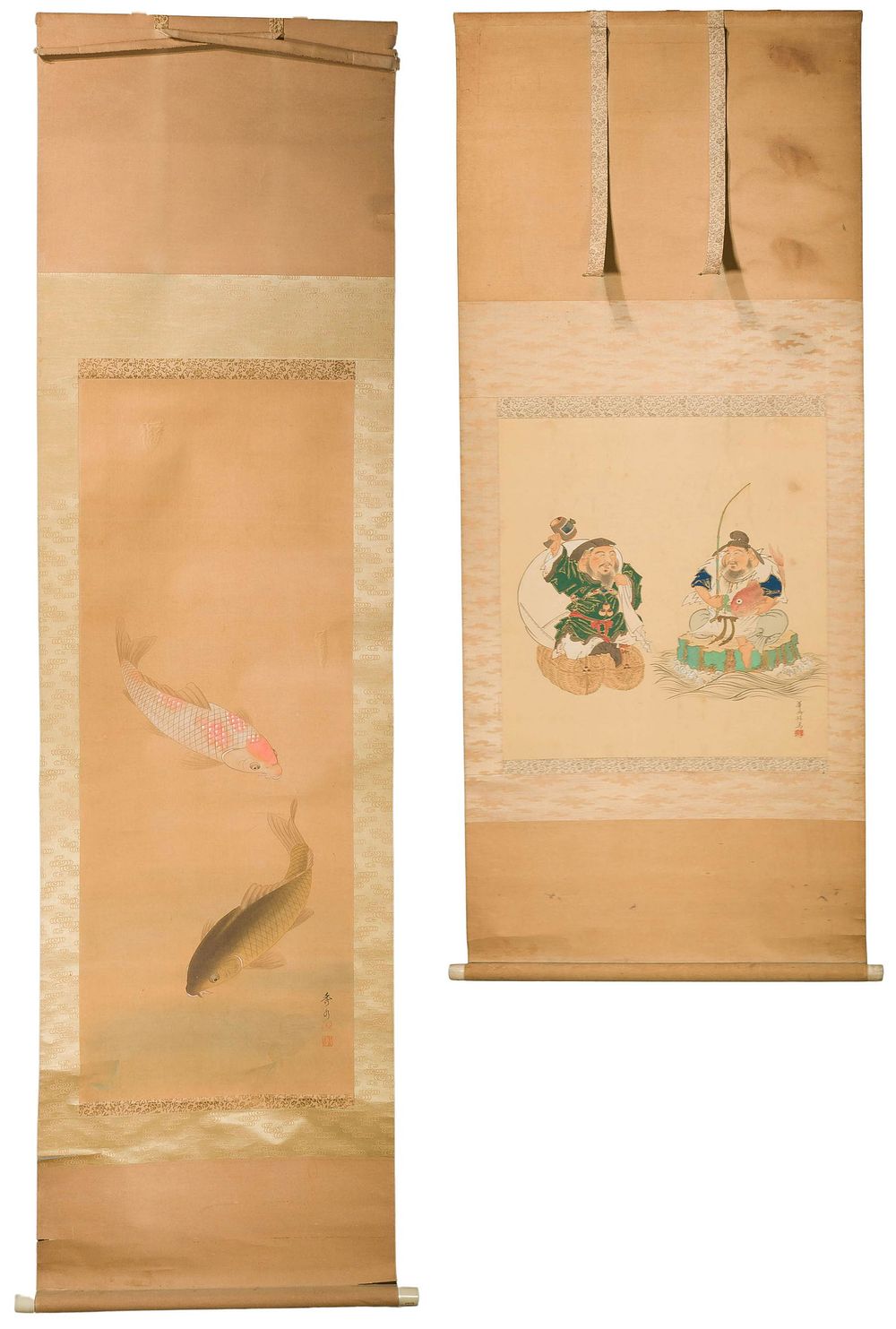 Lot 219: Japanese Painted Scrolls