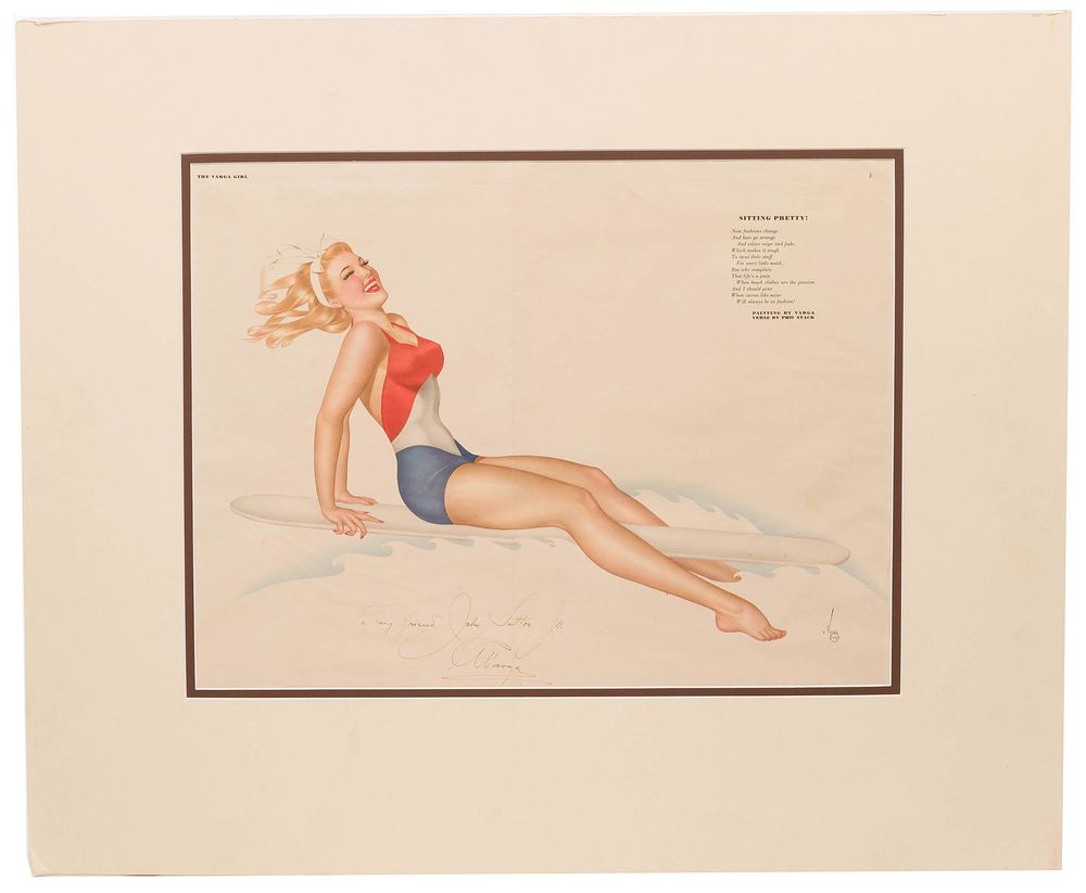 Lot 232: Alberto Vargas (Peruvian, 1896-1982) 'Sitting Pretty'