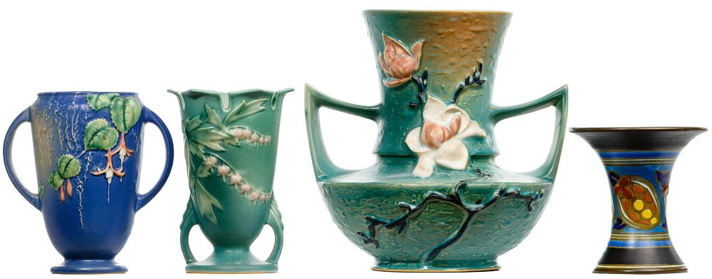 Lot 270: Roseville Pottery Vase Assortment
