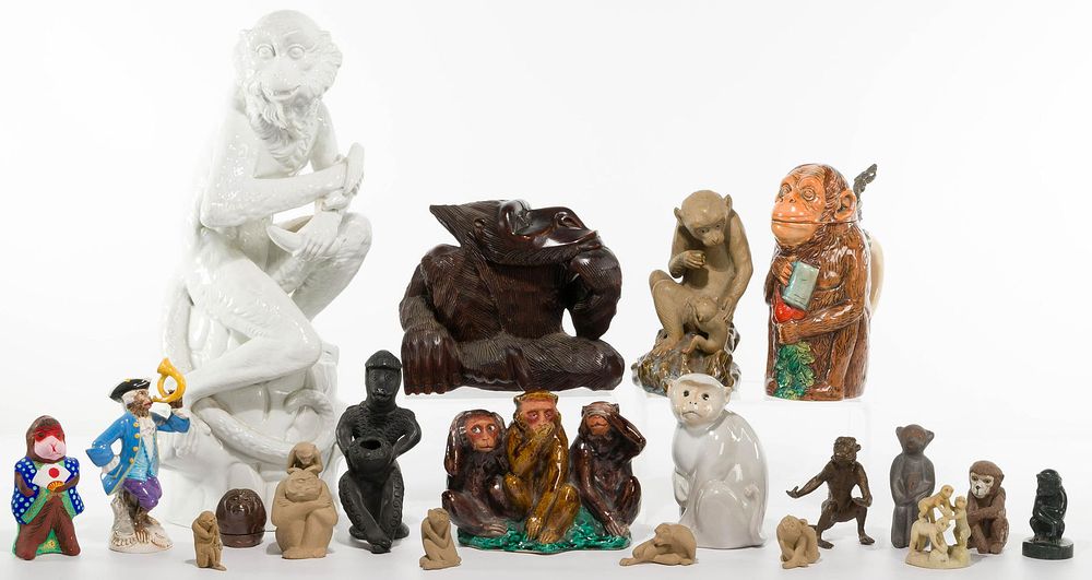 Lot 321: Monkey Figurine Assortment