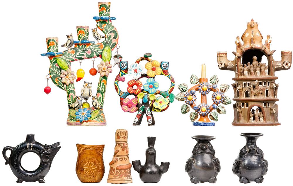 Lot 323: Multicultural Decorative Object Assortment