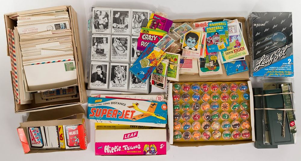 Lot 361: Trading Card and Stamp Assortment