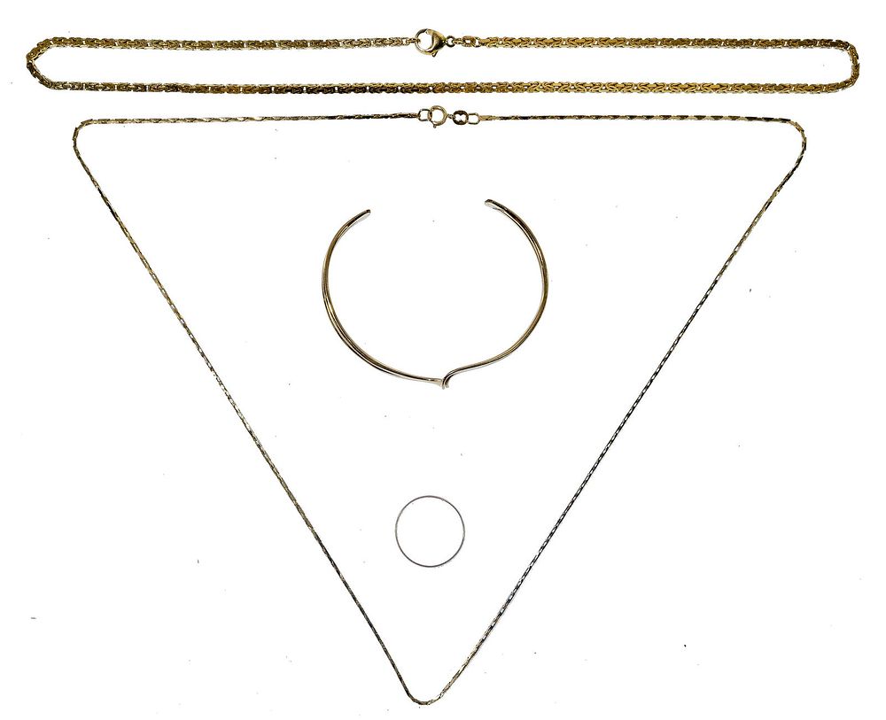Lot 420: 14k Yellow Gold Jewelry Assortment