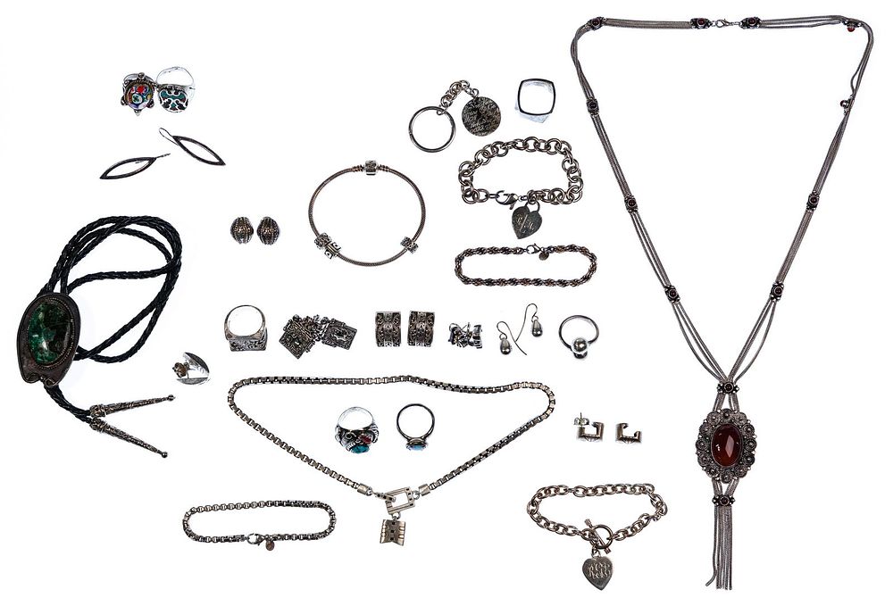 Lot 495: Silver Jewelry Assortment