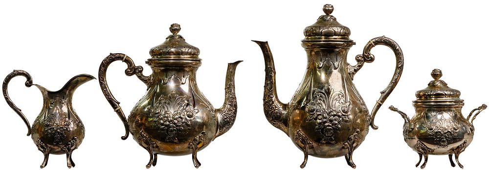 Lot 516: Handarbeit Sterling Silver Beverage Service