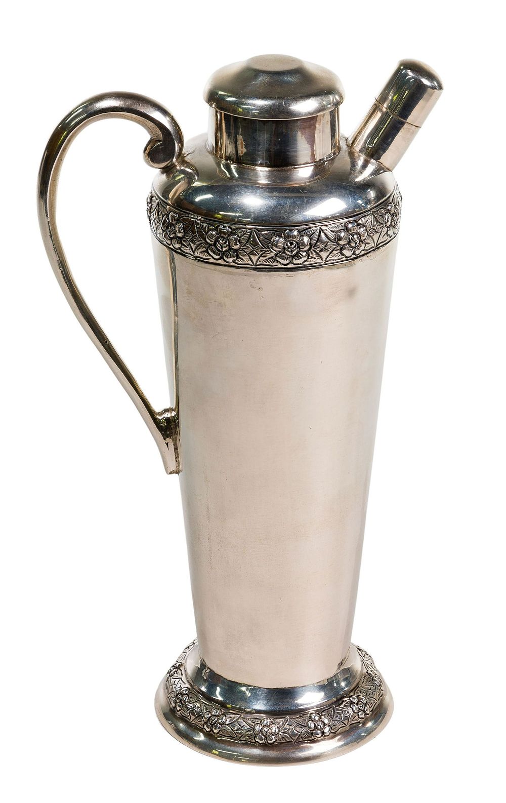 Lot 517: Sanborns Mexican Sterling Silver Cocktail Shaker