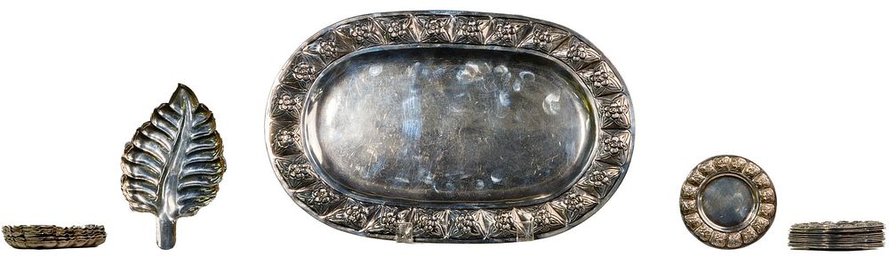 Lot 518: Sanborns Mexican Sterling Silver Hollowware Assortment