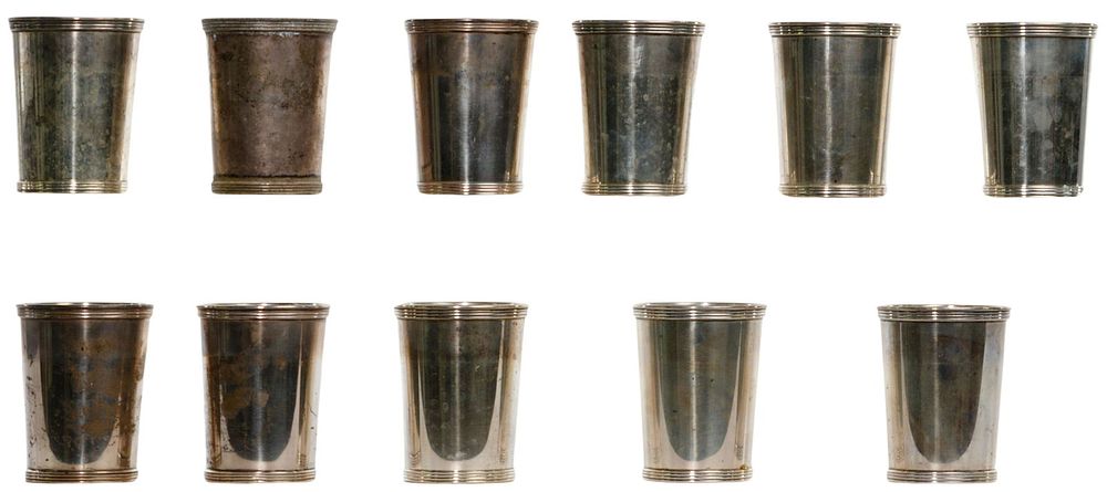 Lot 522: Rogers Sterling Silver Mint Julep Cups