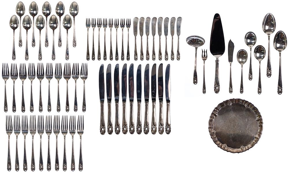 Lot 534: International Sterling Silver 'Spring Glory' Flatware
