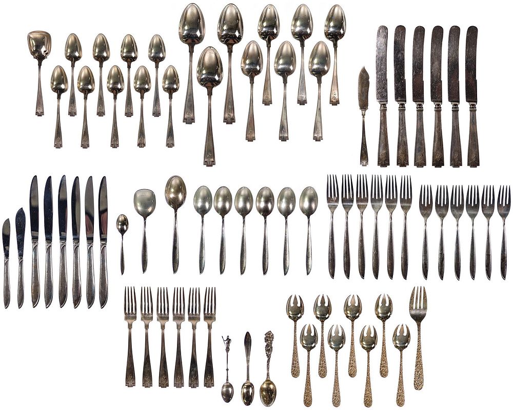 Lot 537: Sterling Silver Flatware Assortment