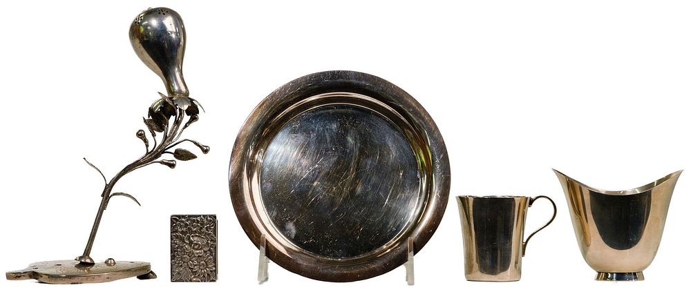 Lot 545: Sterling and Silver-Plate Assortment