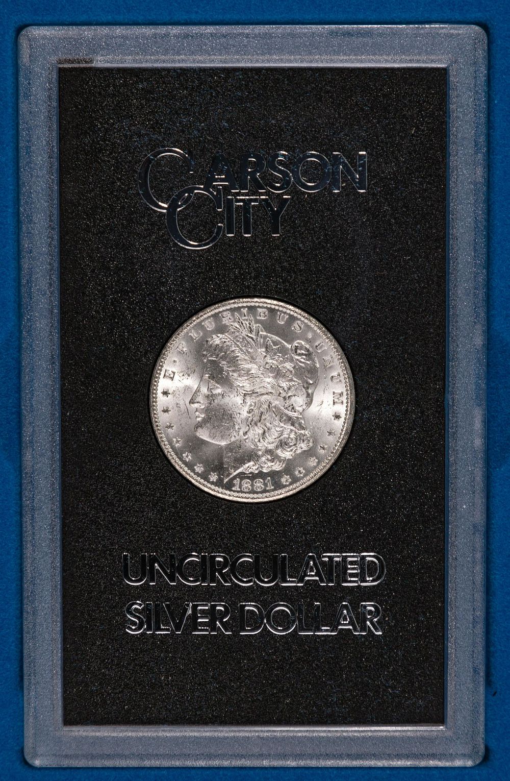 Lot 557: 1881-CC $1 GSA MS-63+