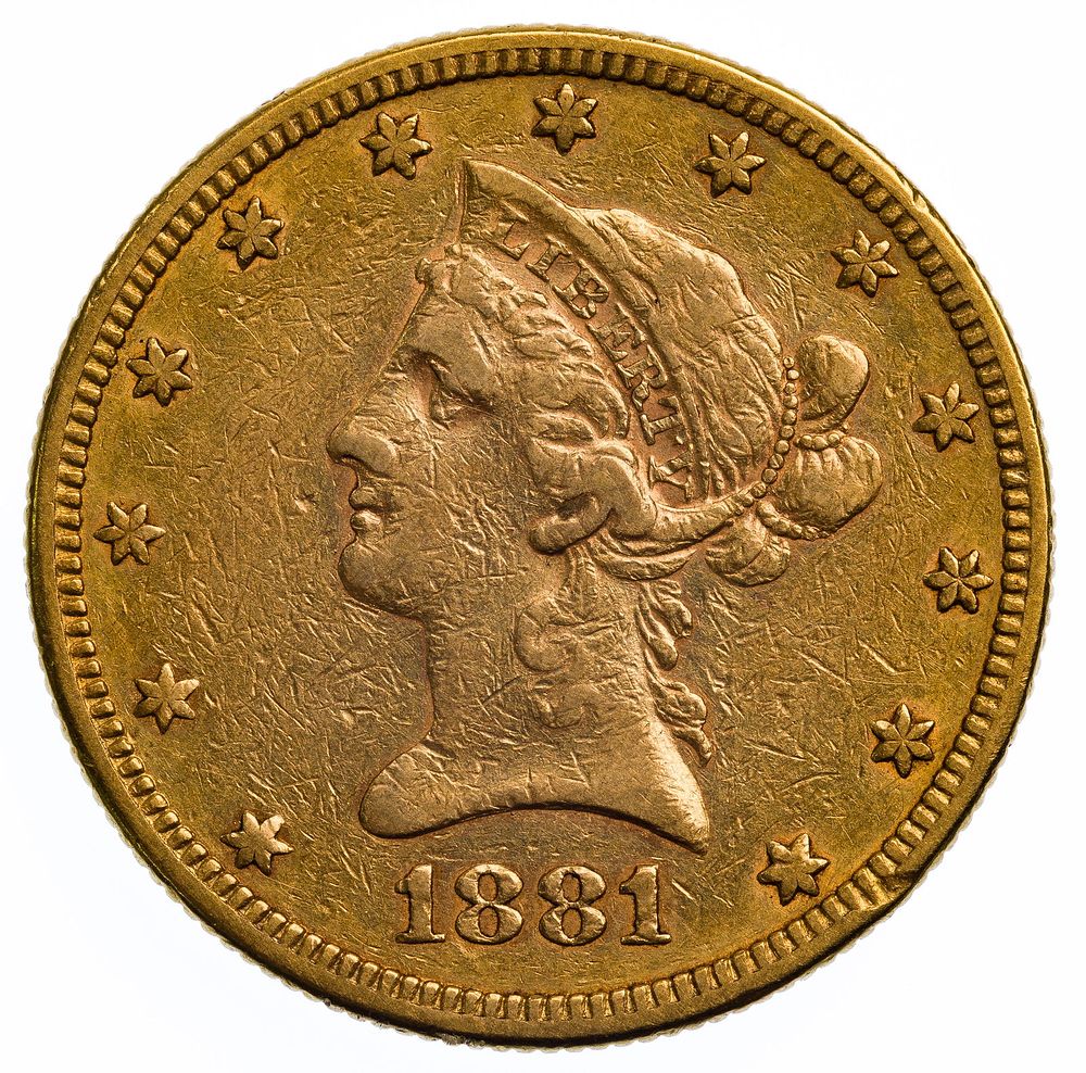 Lot 568: 1881-S $10 Gold XF