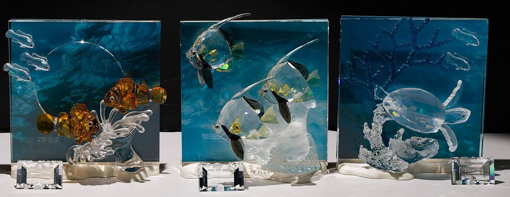 Lot 198: Swarovski Crystal 'Wonders of the Sea' Trilogy