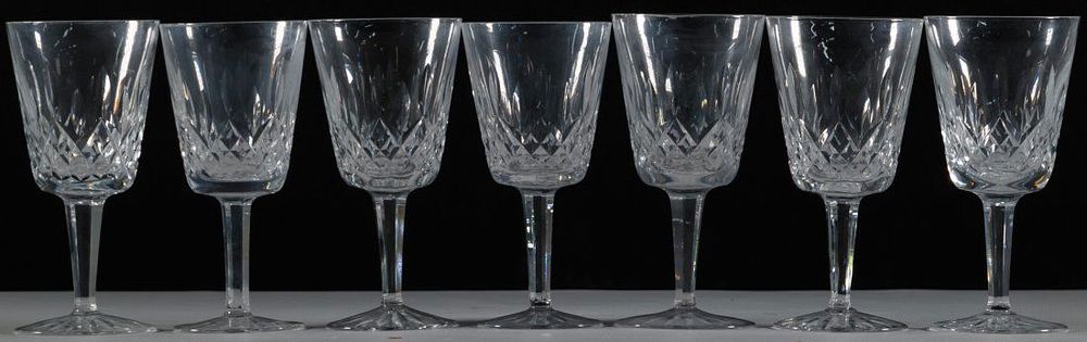 Lot 211: Waterford Crystal 'Lismore' Water Goblet Assortment