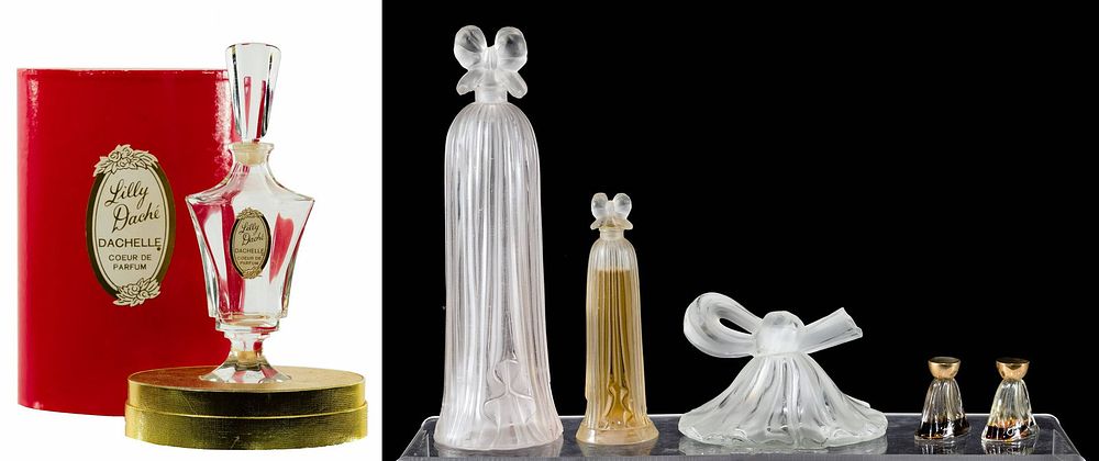 Lot 220: Lilly Dache 'Dachelle' Perfume Bottle in Box and Crate