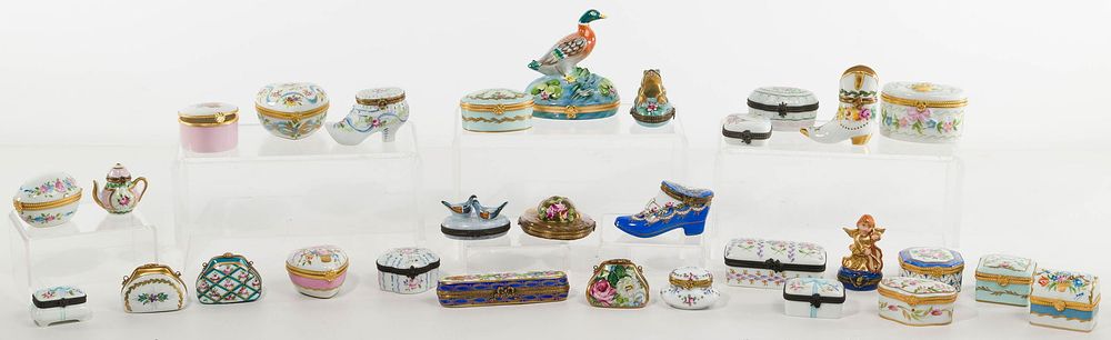Lot 236: Limoges Trinket Boxes