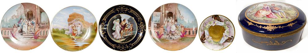 Lot 242: Royal Vienna Style Porcelain Charger