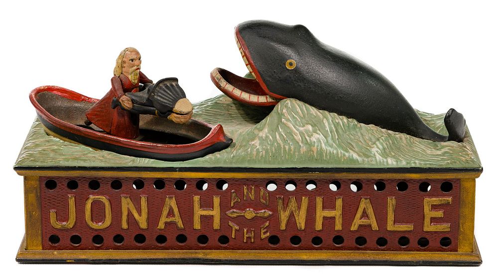 Lot 255: (Attributed to) Shepard Hardware "Jonah and The Whale"