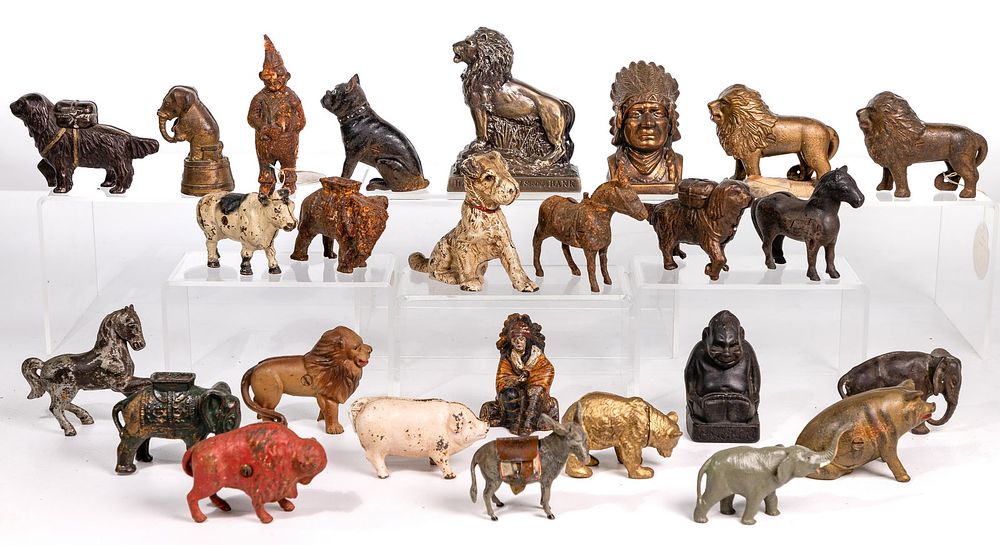 Lot 282: Animal Still Cast Iron Bank Assortment